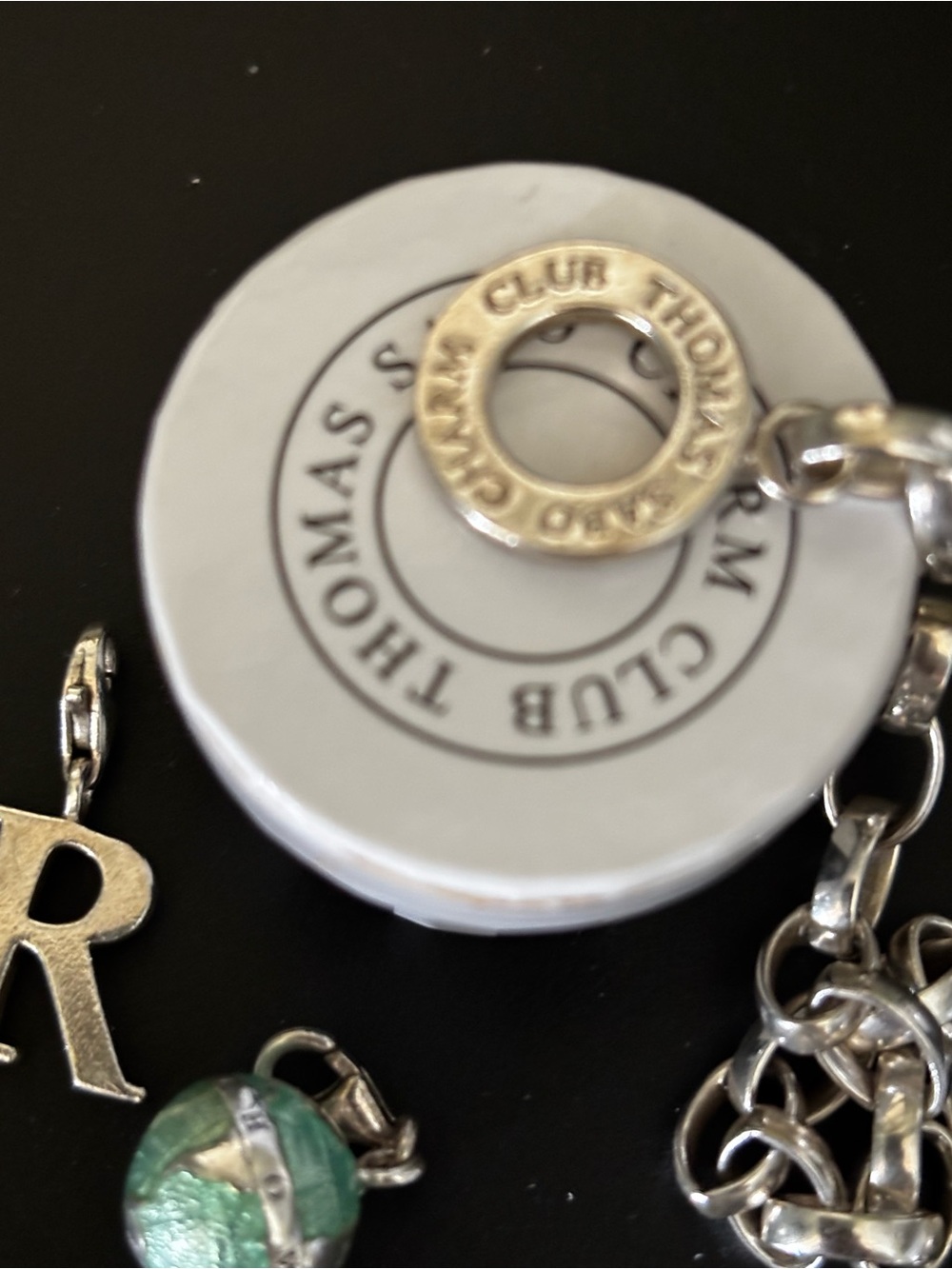 Thomas Sabo Sterling Silver Charm Bracelet with 3 charms